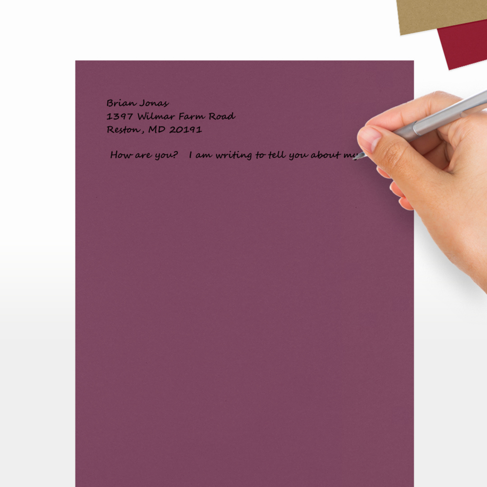 Vintage Plum Purple 32lb 8 1/2 x 11 Paper