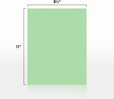 Pastel Green 24lb 8 1/2 x 11 Paper