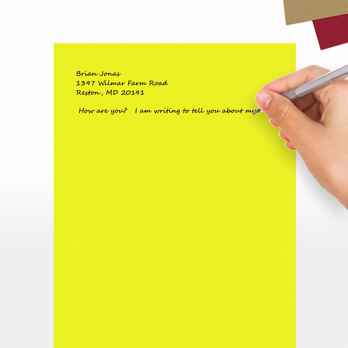 Citrus Yellow 32lb 8 1/2 x 11 Paper