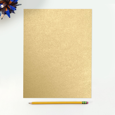 Light Gold Blonde Metallic 32lb 8 1/2 x 11 Paper