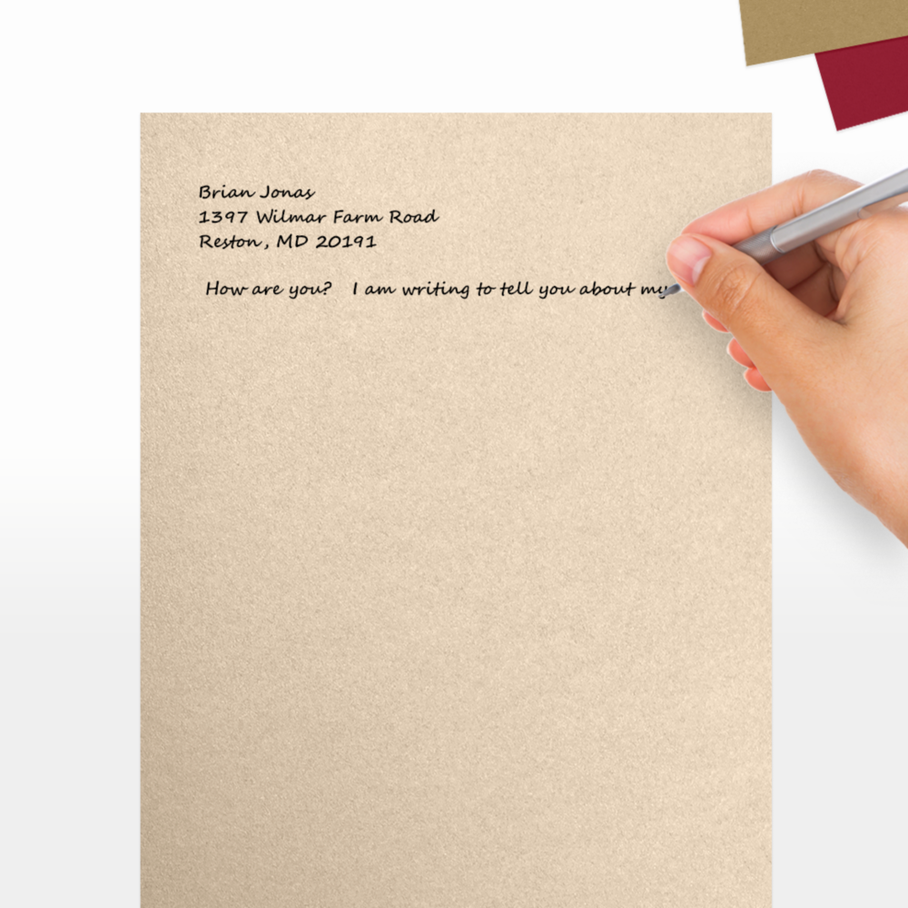Light Brown Taupe Metallic 32lb 8 1/2 x 11 Paper