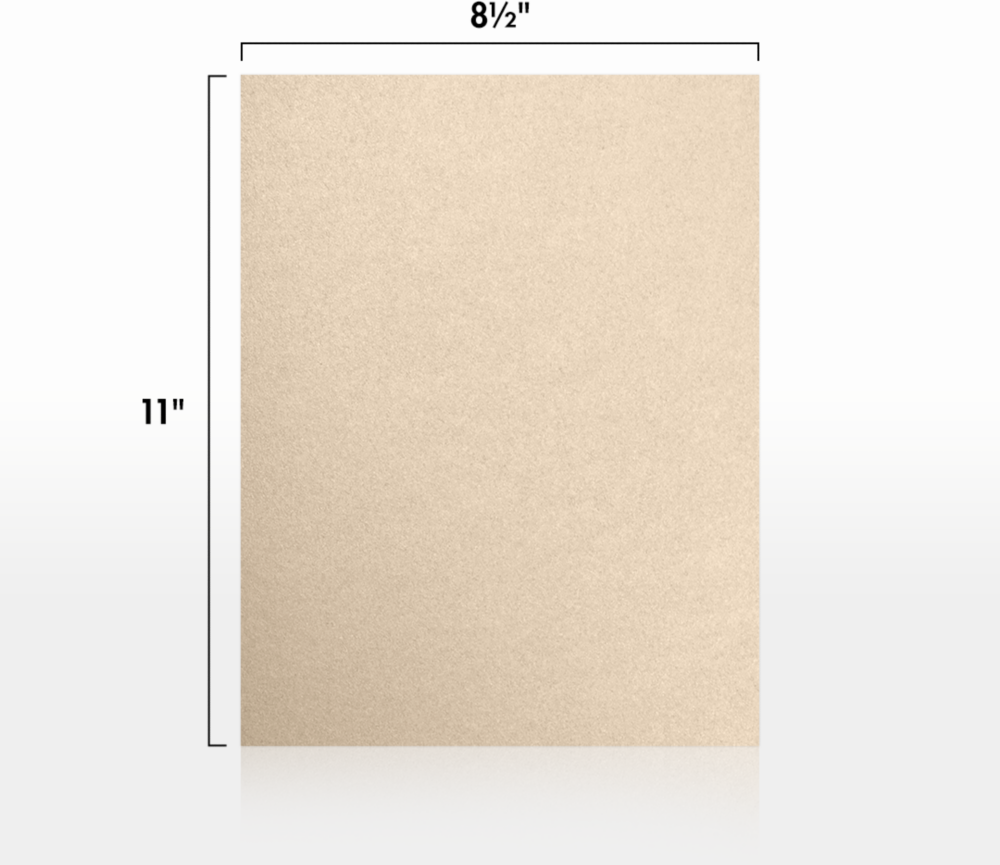 Light Brown Taupe Metallic 32lb 8 1/2 x 11 Paper