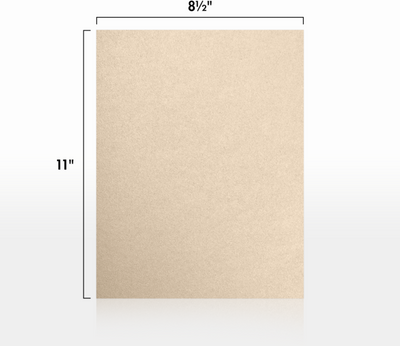 Light Brown Taupe Metallic 32lb 8 1/2 x 11 Paper
