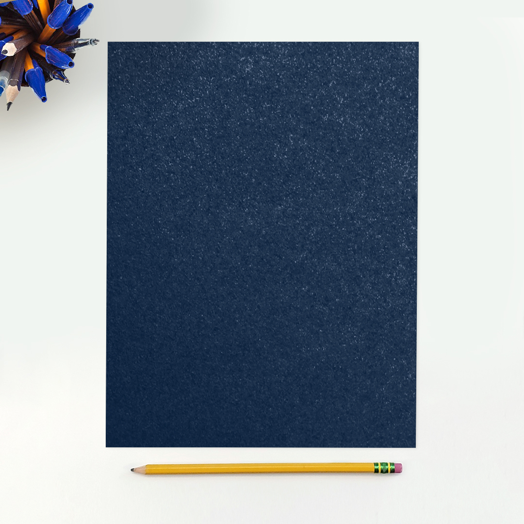 Lapis Navy Blue Metallic 32lb 8 1/2 x 11 Paper
