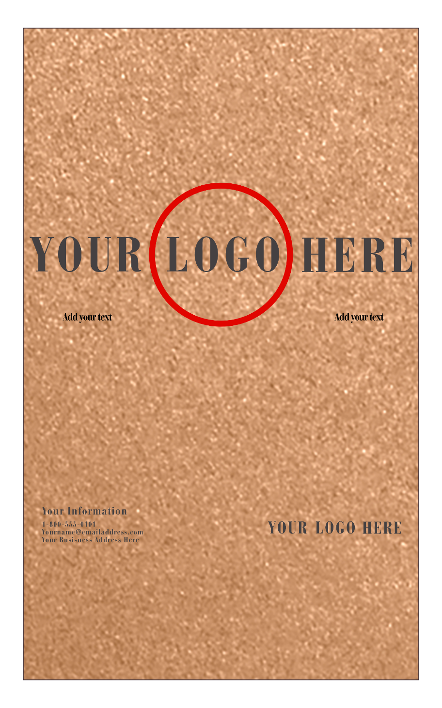 Copper Brown Metallic 105lb 8 1/2 x 14 Cardstock