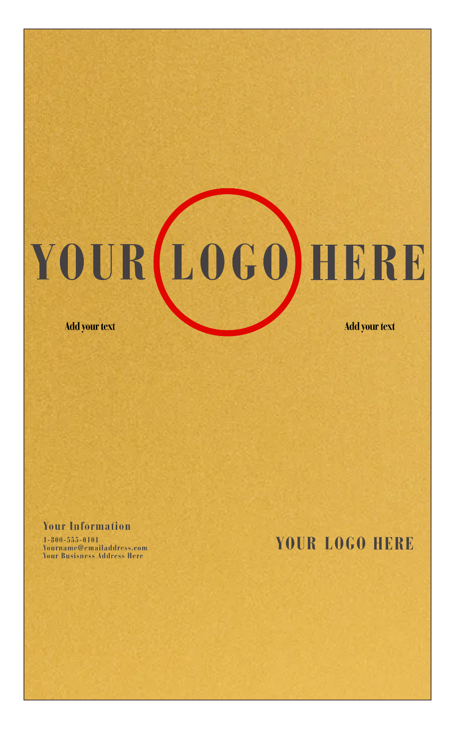 Gold Metallic 105lb 8 1/2 x 14 Cardstock