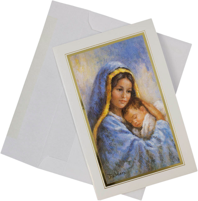 Virgin Mary A8 size Christmas Cards - 10 Pack