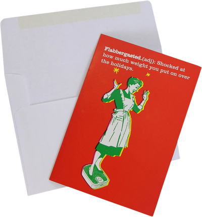 Flabbergasted A7 size Christmas Cards - 10 Pack