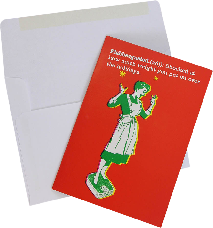 Flabbergasted A7 size Christmas Cards - 10 Pack