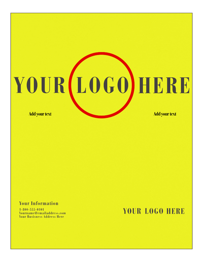 Canary Yellow 110lb 8 1/2 x 11 Cardstock