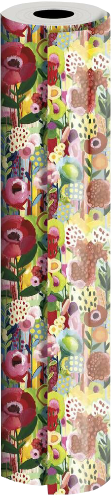 Floral Collage Bulk Wrapping Paper (520 Sq Ft)