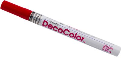 Red Fine Line Opaque Paint Markers