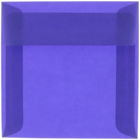 Primary Blue Translucent 30lb 6 x 6 Square Envelopes