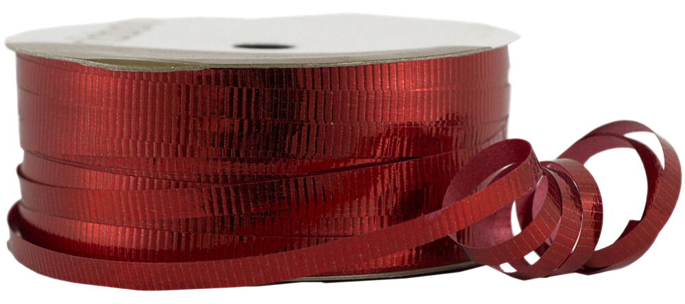 Red Metallic Small Spool 3/8 Inch x 16 5/8 Yards Ribbon