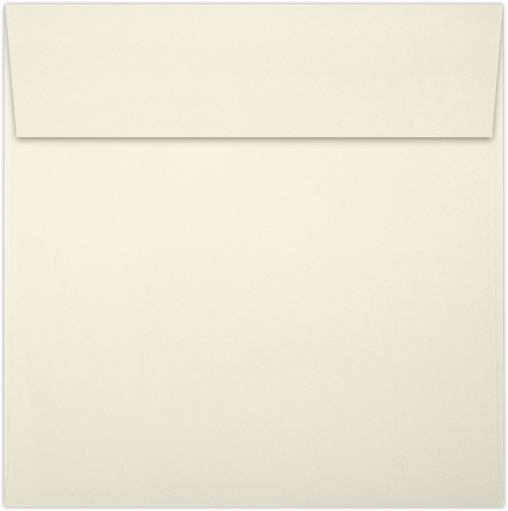 Natural 28lb Cougar 3 1/4 x 3 1/4 Square Premium Envelopes with Peel & Seal