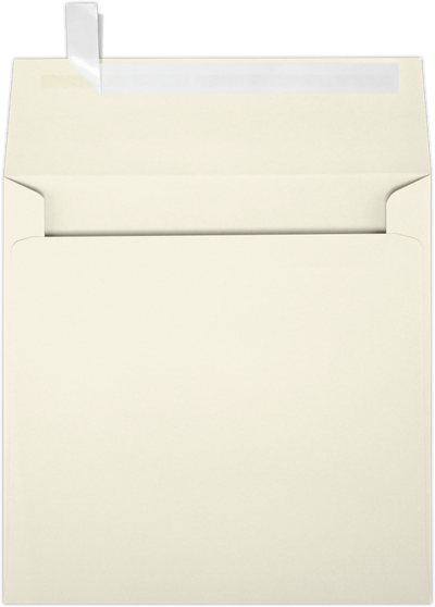 Natural 28lb Cougar 3 1/4 x 3 1/4 Square Premium Envelopes with Peel & Seal