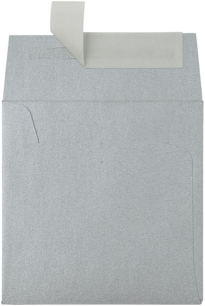Silver Metallic 32lb 3 1/4 x 3 1/4 Square Envelopes with Peel & Seal