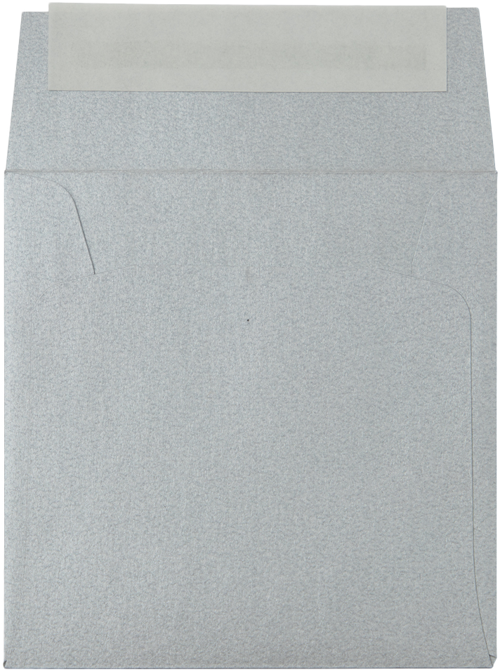 Silver Metallic 32lb 3 1/4 x 3 1/4 Square Envelopes with Peel & Seal