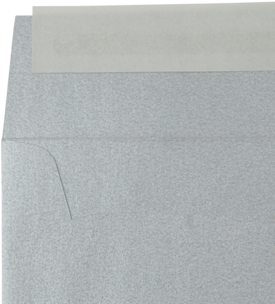 Silver Metallic 32lb 3 1/4 x 3 1/4 Square Envelopes with Peel & Seal
