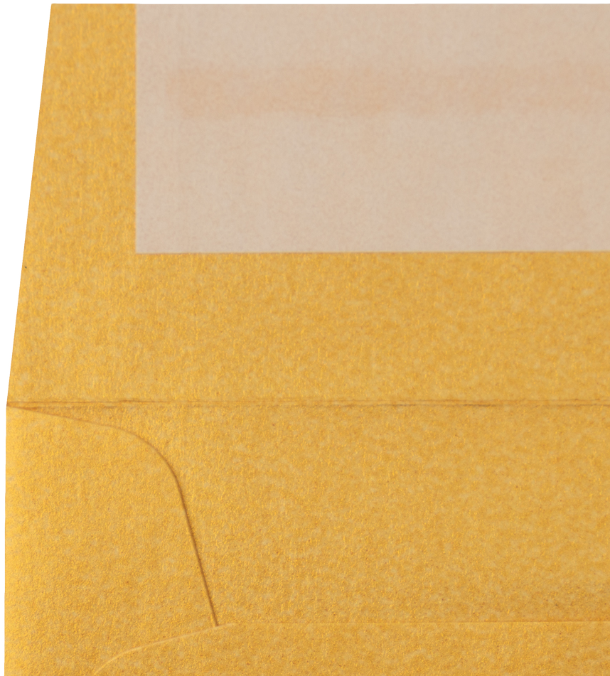 Gold Metallic 32lb 3 1/4 x 3 1/4 Square Envelopes with Peel & Seal