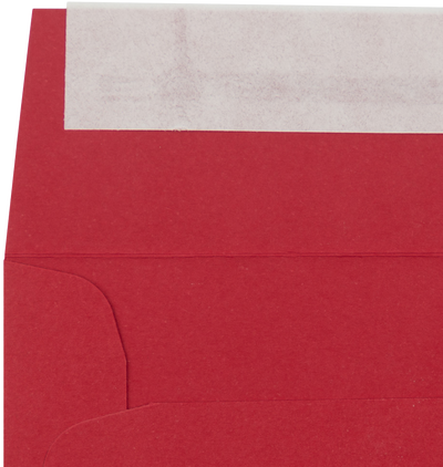 Red 32lb 3 1/4 x 3 1/4 Square Envelopes with Peel & Seal