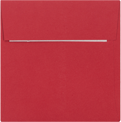 Red 32lb 3 1/4 x 3 1/4 Square Envelopes with Peel & Seal