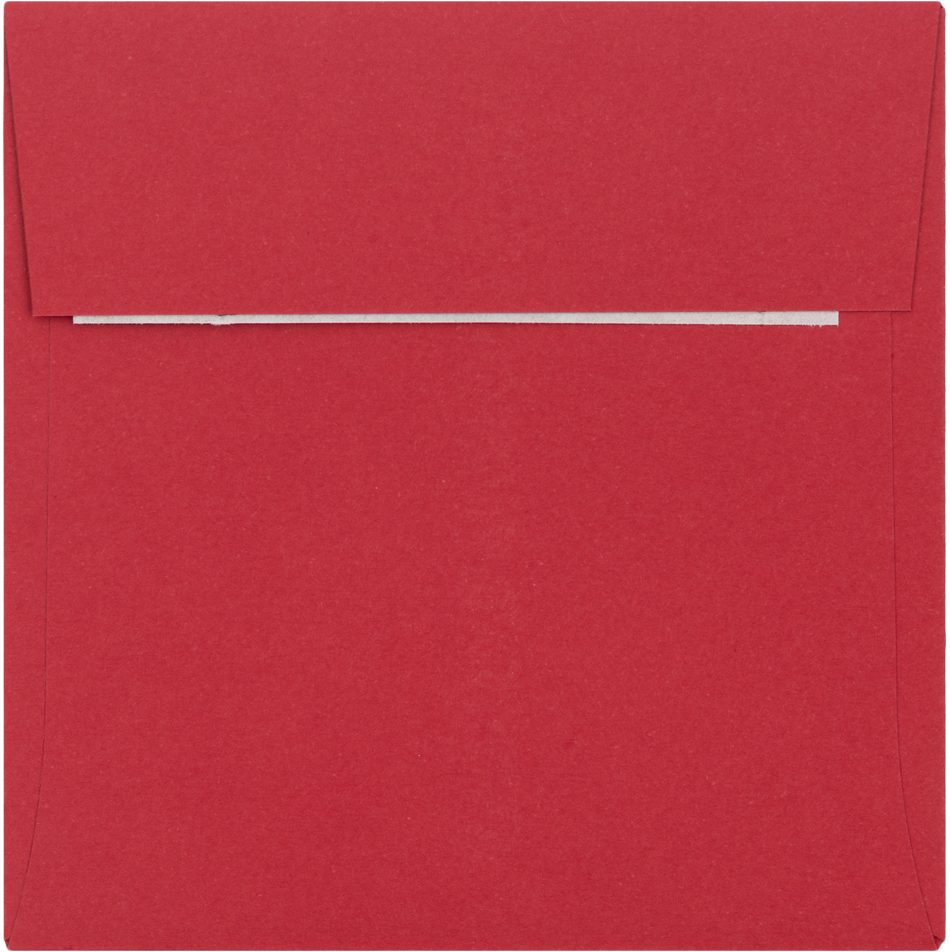 Red 32lb 3 1/4 x 3 1/4 Square Envelopes with Peel & Seal