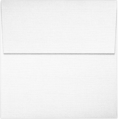 White Linen 32lb 3 1/4 x 3 1/4 Square Envelopes with Peel & Seal