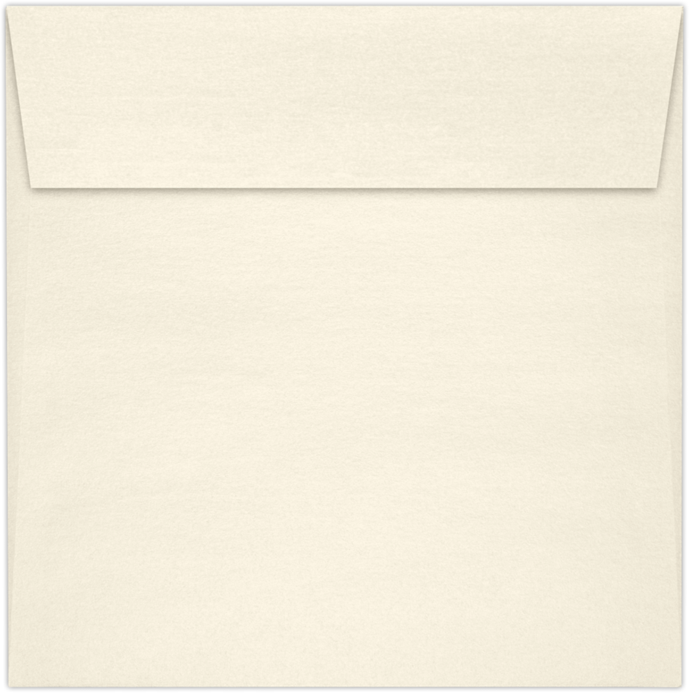 Champagne Ivory Metallic 32lb 3 1/4 x 3 1/4 Square Envelopes with Peel & Seal