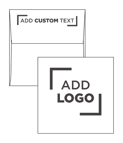 Silver Metallic 32lb 4 x 4 Square Envelopes with Peel & Seal