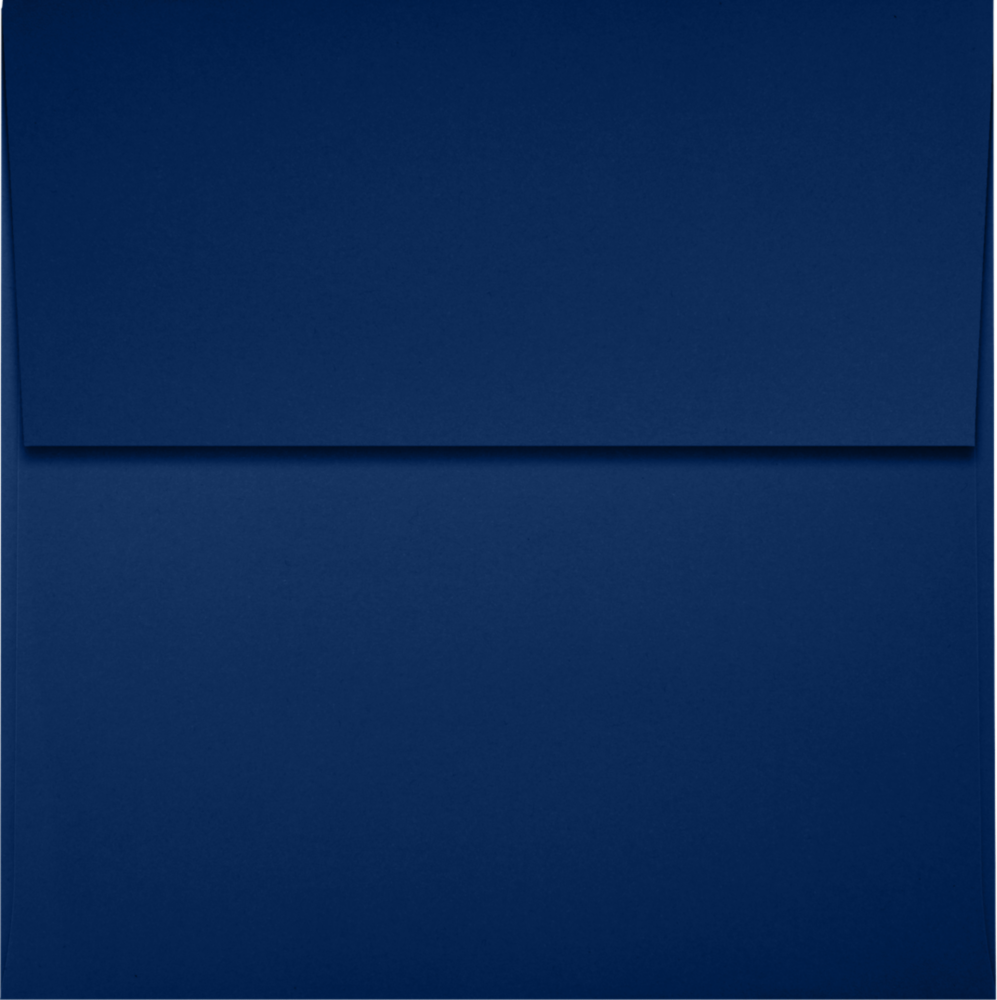 Navy Blue 32lb 4 x 4 Square Envelopes with Peel & Seal