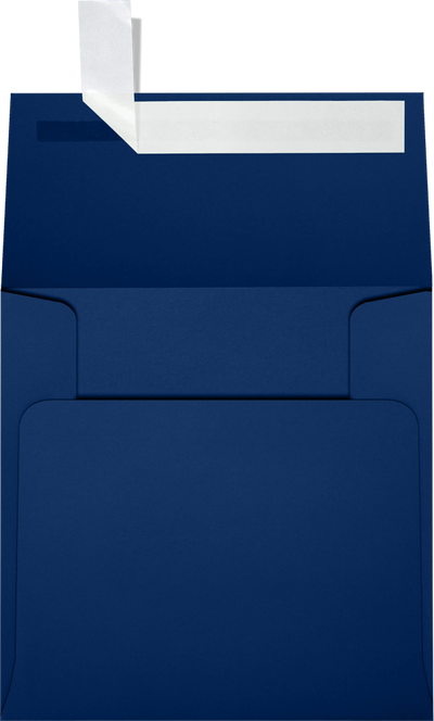 Navy Blue 32lb 4 x 4 Square Envelopes with Peel & Seal
