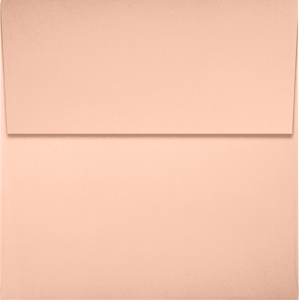 Blush Pink 32lb 4 x 4 Square Envelopes with Peel & Seal