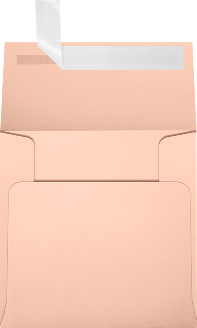 Blush Pink 32lb 4 x 4 Square Envelopes with Peel & Seal