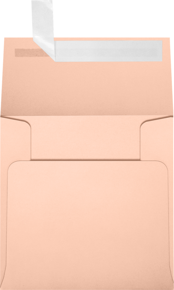 Blush Pink 32lb 4 x 4 Square Envelopes with Peel & Seal