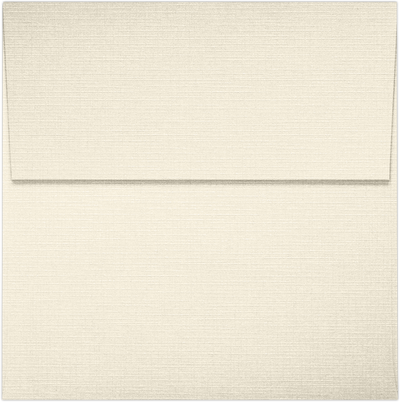 Natural Linen 32lb 4 x 4 Square Envelopes with Peel & Seal