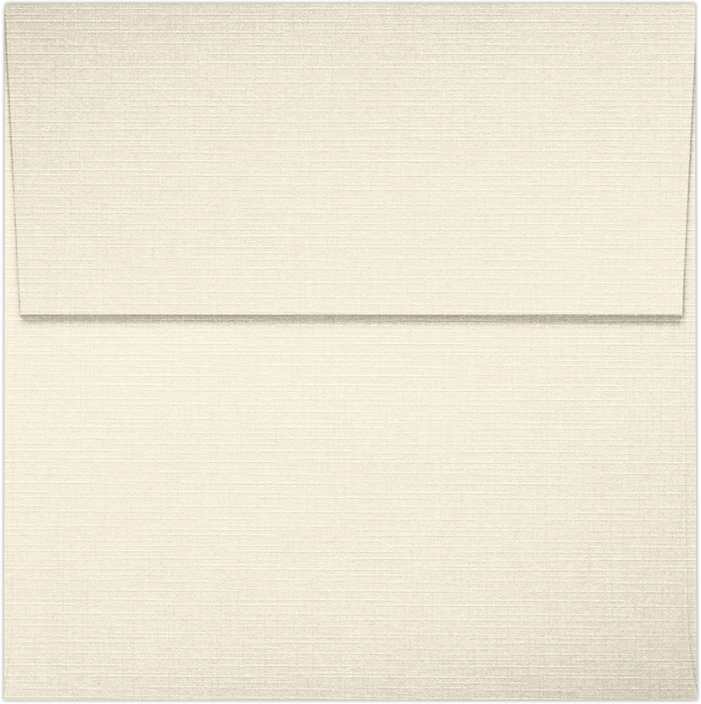 Natural Linen 32lb 4 x 4 Square Envelopes with Peel & Seal