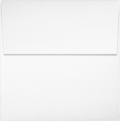 White Recycled 32lb 4 x 4 Square Envelopes with Peel & Seal