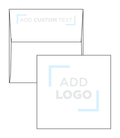 Smooth Midnight Black 32lb 4 x 4 Square Envelopes with Peel & Seal