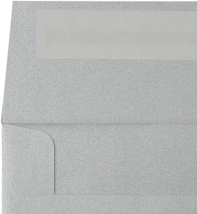 Silver Metallic 32lb 5 x 5 Square Envelopes with Peel & Seal