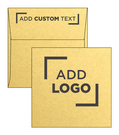 Gold Metallic 32lb 5 x 5 Square Envelopes with Peel & Seal