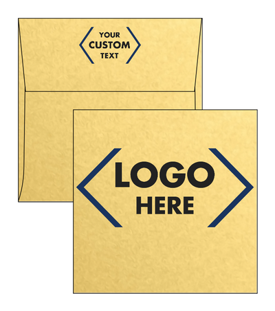 Gold Metallic 32lb 5 x 5 Square Envelopes with Peel & Seal