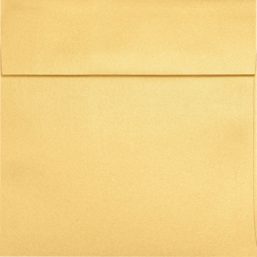 Gold Metallic 32lb 5 x 5 Square Envelopes with Peel & Seal