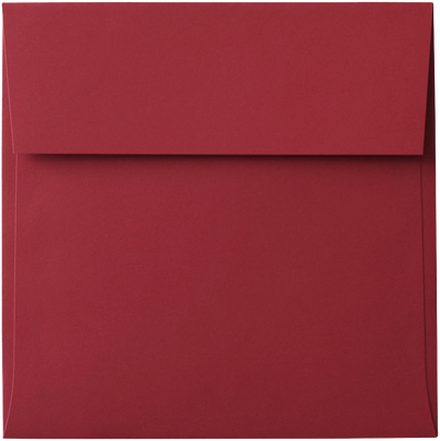 Red 24lb 5 x 5 Square Envelopes