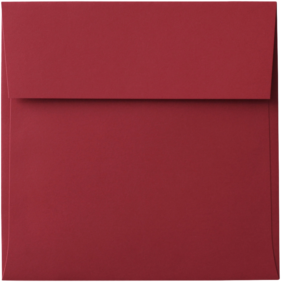 Red 24lb 5 x 5 Square Envelopes