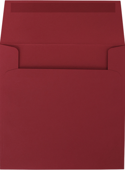 Red 24lb 5 x 5 Square Envelopes