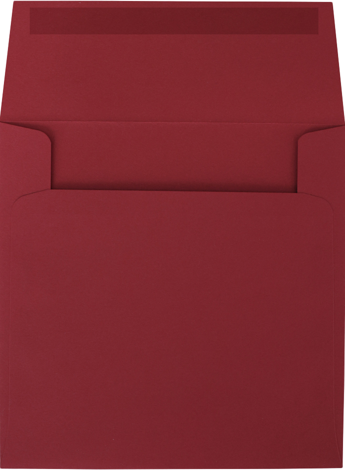 Red 24lb 5 x 5 Square Envelopes