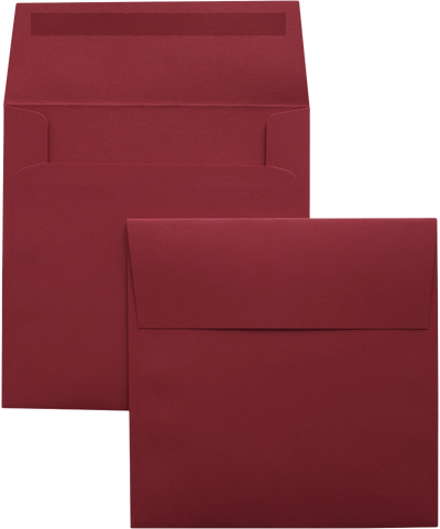Red 24lb 5 x 5 Square Envelopes