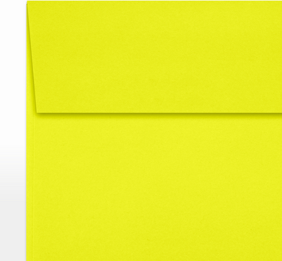 Citrus Yellow 32lb 5 x 5 Square Envelopes with Peel & Seal
