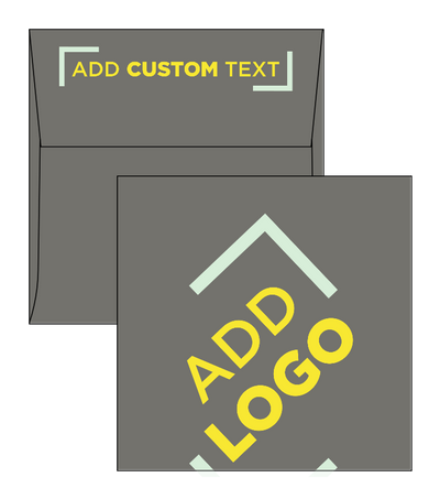 Dark Smoke Gray 32lb 5 x 5 Square Envelopes with Peel & Seal